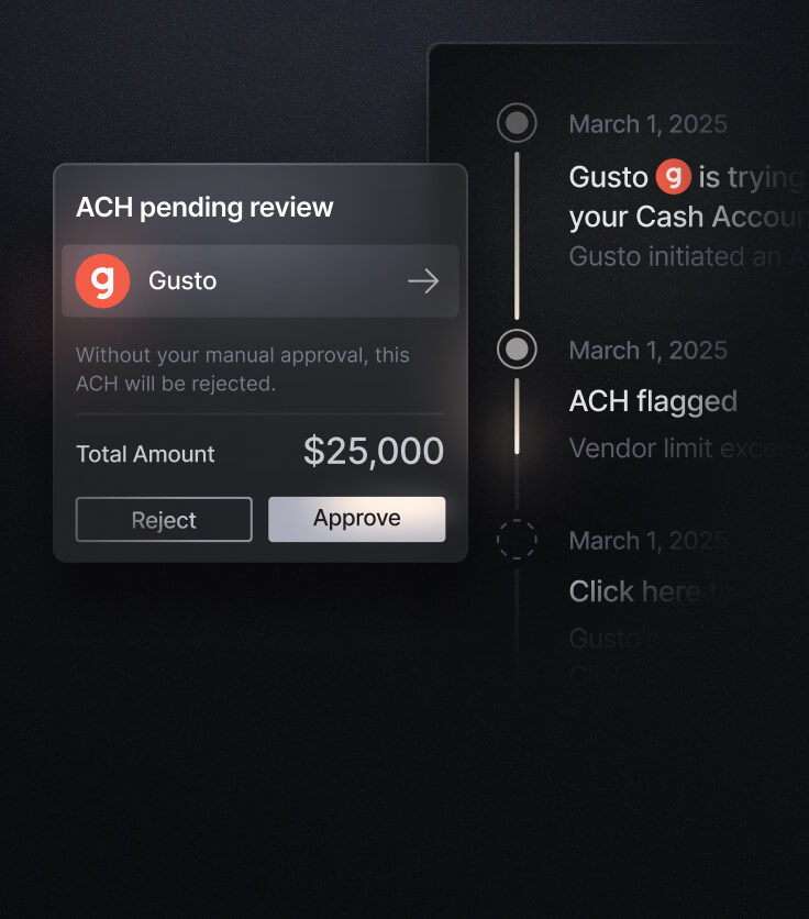 ACH Authorizations.